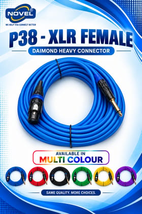 NOVEL P38 - XLR MALE DIAMOND CONNECTOR HEAVY CABLE 15 YARD