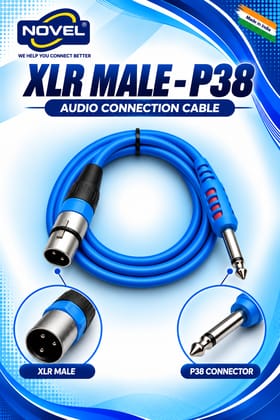NOVEL P38 - XLR MALE CABLE 5 YARD