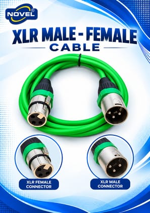 NOVEL XLR MALE - XLR FEMALE CABLE 10 YARD