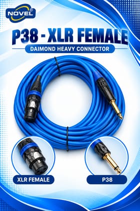 NOVEL P38 - XLR MALE DIAMOND CONNECTOR HEAVY CABLE 20 YARD