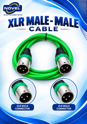 NOVEL XLR MALE - XLR MALE CABLE 1.5 YARD